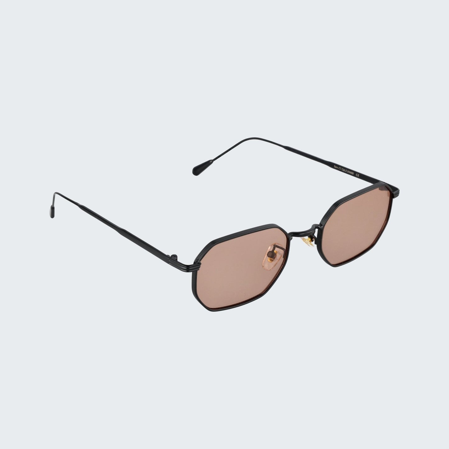 Sam | My Uncle Metal Sunglasses Black/Brown C7 | My Uncle Sunglasses Ibiza & Mallorca