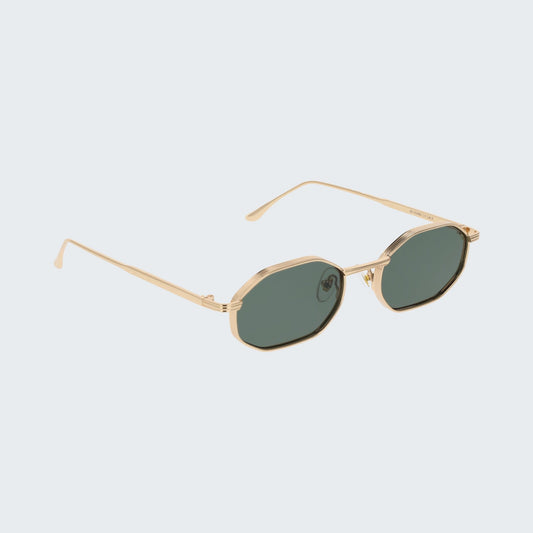 My Uncle Air Sunglasses in Gold/Green – High-quality sunglasses.