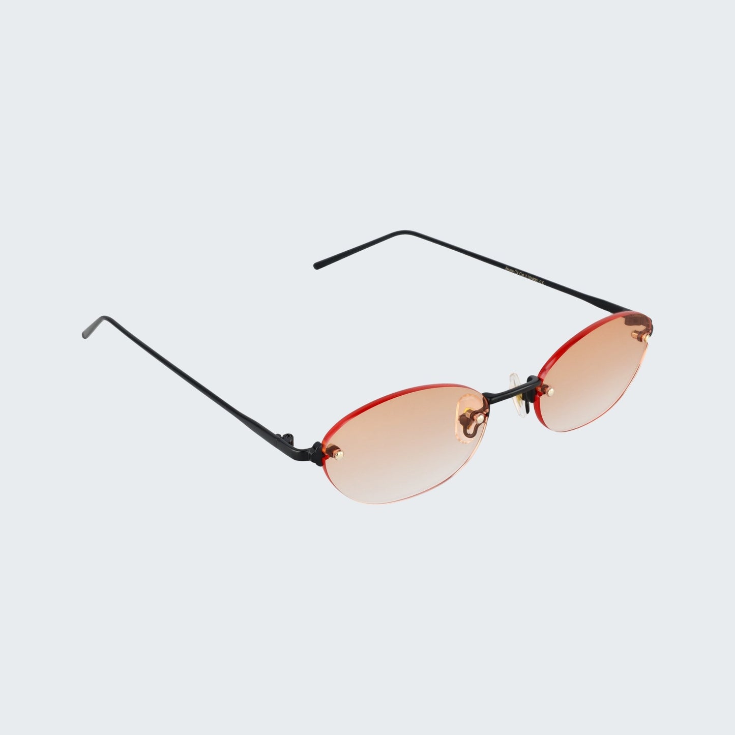 Jeune | My Uncle Metal Sunglasses Black/Orange Fade C4 | My Uncle Ibiza & Mallorca