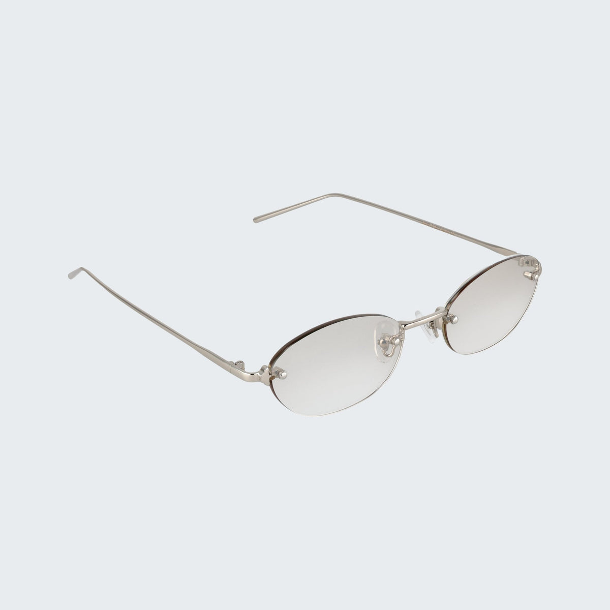 Jeune | My Uncle Metal Sunglasses Silver/Clear C7 | My Uncle Ibiza & Mallorca
