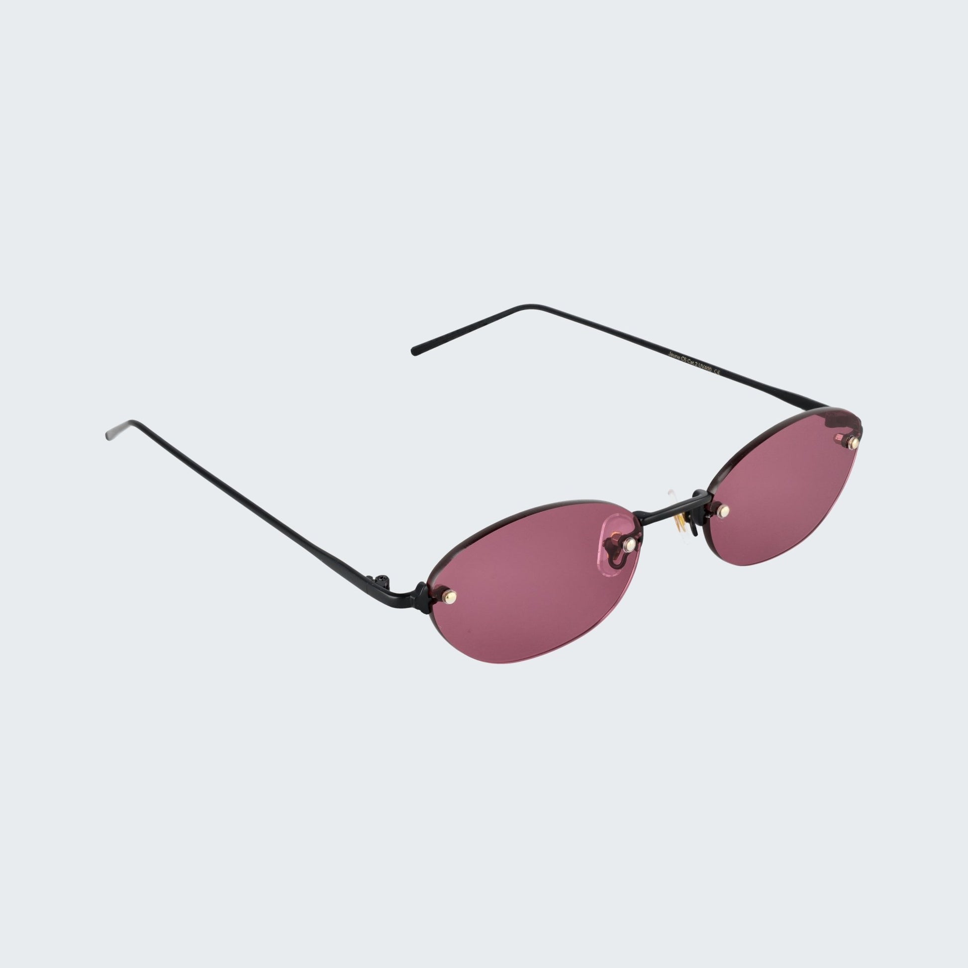Jeune | My Uncle Metal Sunglasses Black/Pink C5 | My Uncle Ibiza & Mallorca