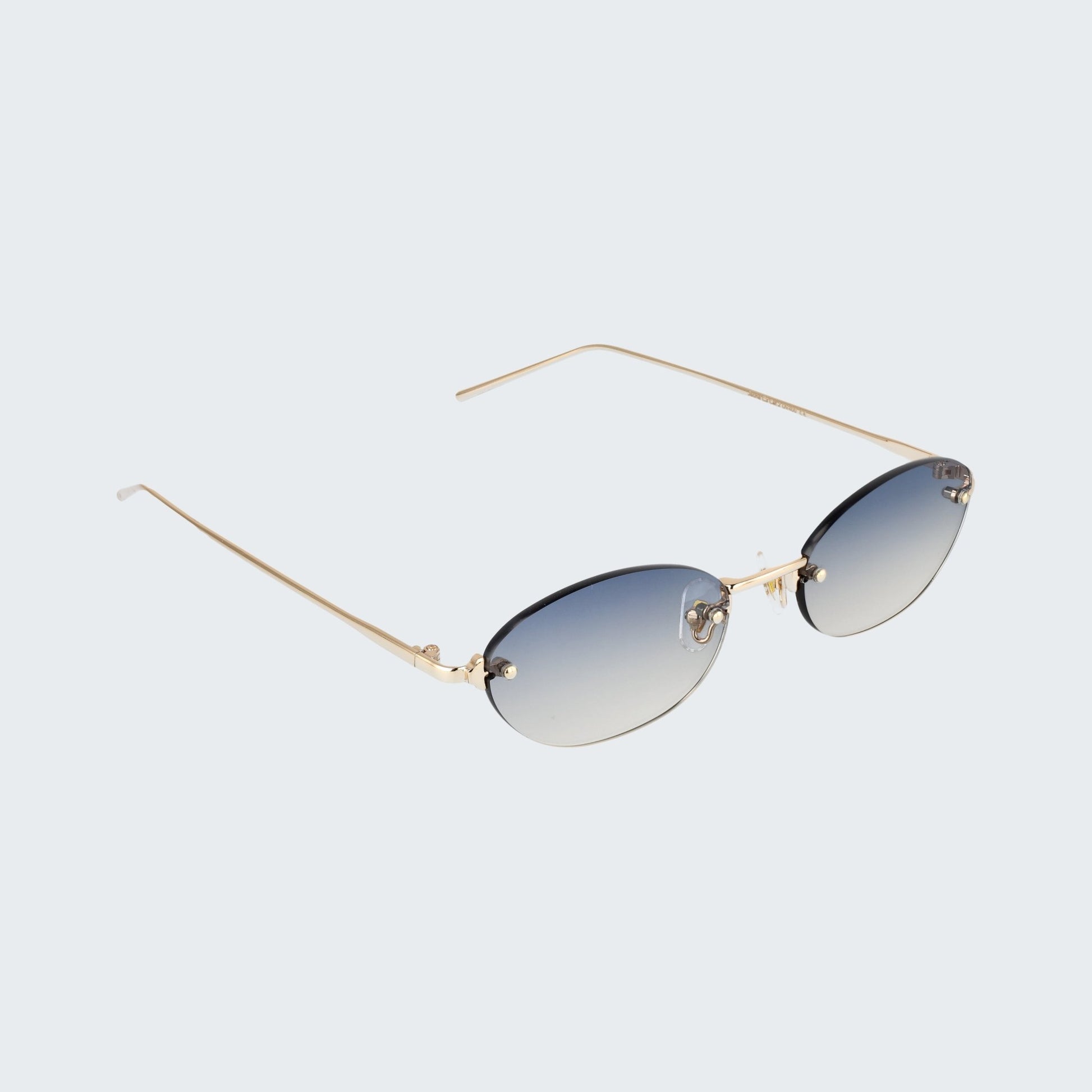 Jeune | My Uncle Metal Sunglasses Gold/Blue Fade C3 | My Uncle Ibiza & Mallorca